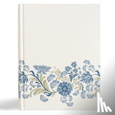 Csb Bibles by Holman - Csb Notetaking Bible, Large Print Edition, Cream Floral Cloth over Board