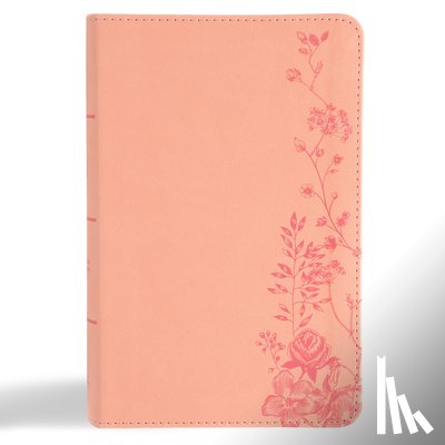 Csb Bibles by Holman - CSB Single-Column Compact Bible, Digital Study Edition, Blush Floral Leathertouch