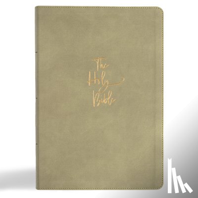 Holman Bible Publishers - KJV Super Giant Print Reference Bible, Sage Suedesoft Leathertouch