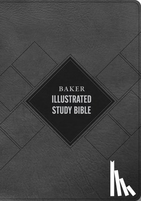 Csb Bibles by Holman - CSB Baker Illustrated Study Bible, Charcoal Leathertouch, Indexed