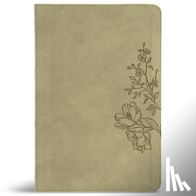 Csb Bibles by Holman - CSB Large Print Thinline Bible, Digital Study Edition, Sage Suedesoft Leathertouch