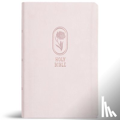 Holman Bible Publishers - KJV Large Print Personal Size Reference Bible, Blush Pink Leathertouch, Indexed