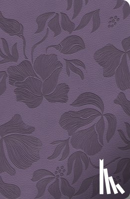 Csb Bibles by Holman - CSB Large Print Personal Size Reference Bible, Optimal Type, Digital Study Edition, Purple Leathertouch