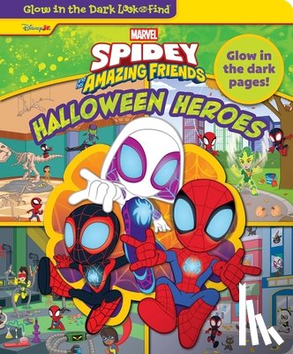 PI Kids - Disney Junior Marvel Spidey and His Amazing Friends: Halloween Heroes Glow in the Dark Look and Find