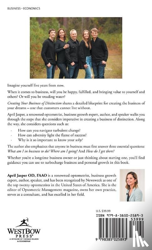 Jasper, April - Creating your business of distinction