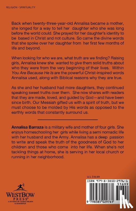 Barraza, Annalisa - You Are Because He Is
