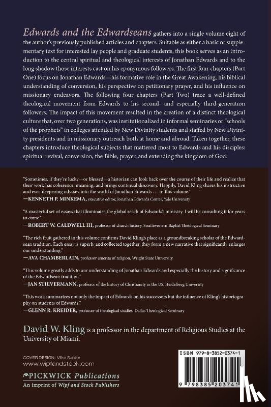 Kling, David W. - Edwards and the Edwardseans