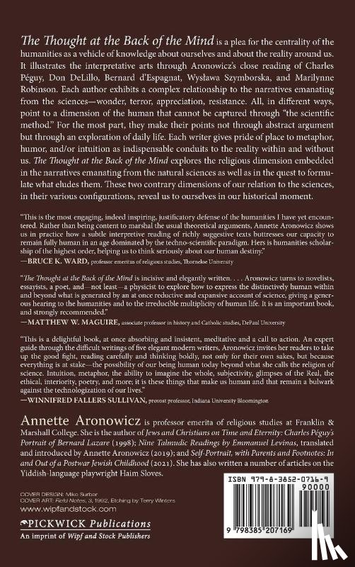 Aronowicz, Annette - The Thought at the Back of the Mind