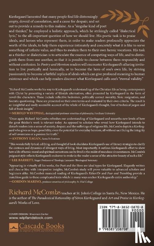 Mccombs, Richard - Poetry and Heroism