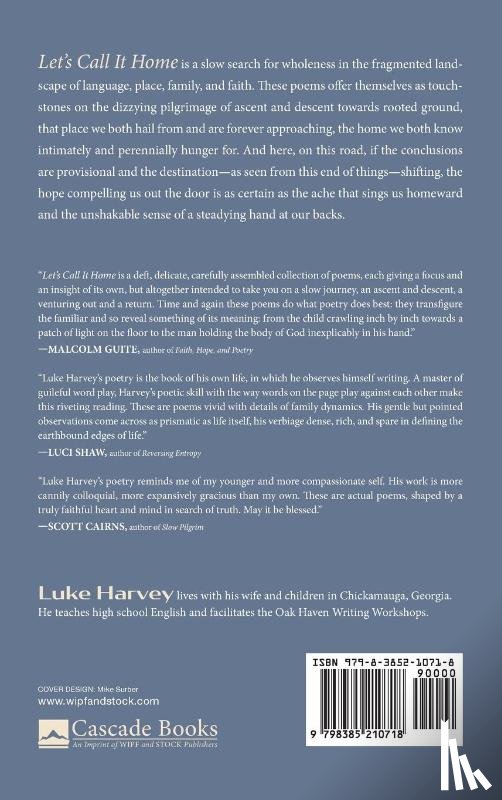 Harvey, Luke - Let's Call It Home
