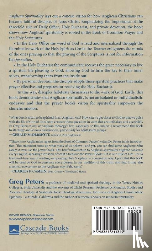 Peters, Greg - Anglican Spirituality