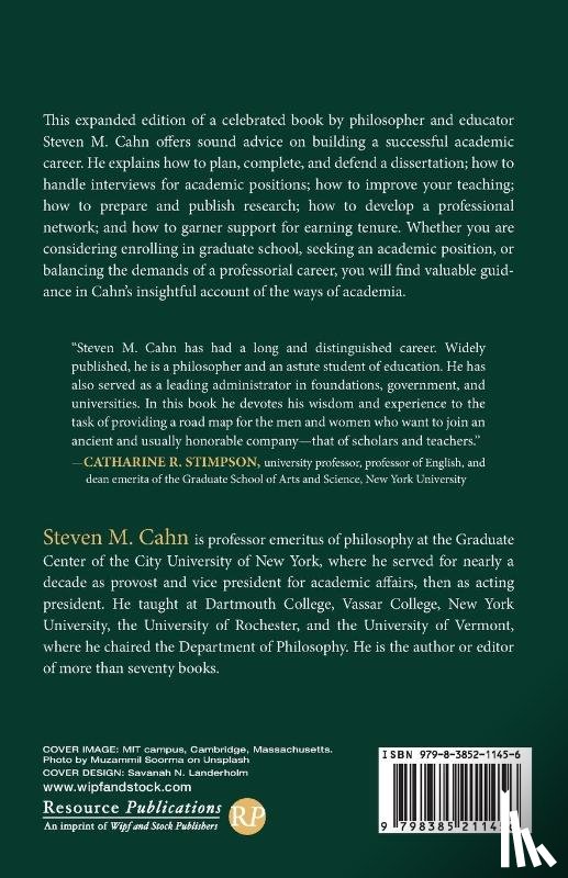 Cahn, Steven M. - From Student to Scholar