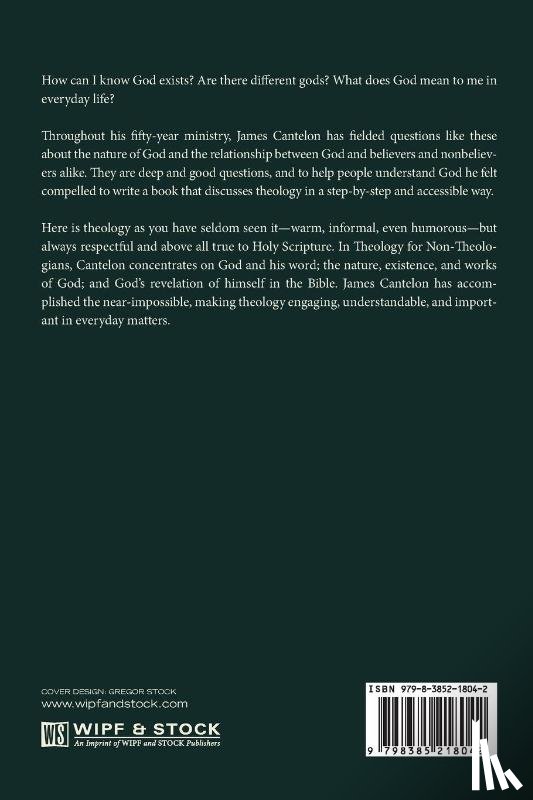 Cantelon, James - Theology for Non-Theologians
