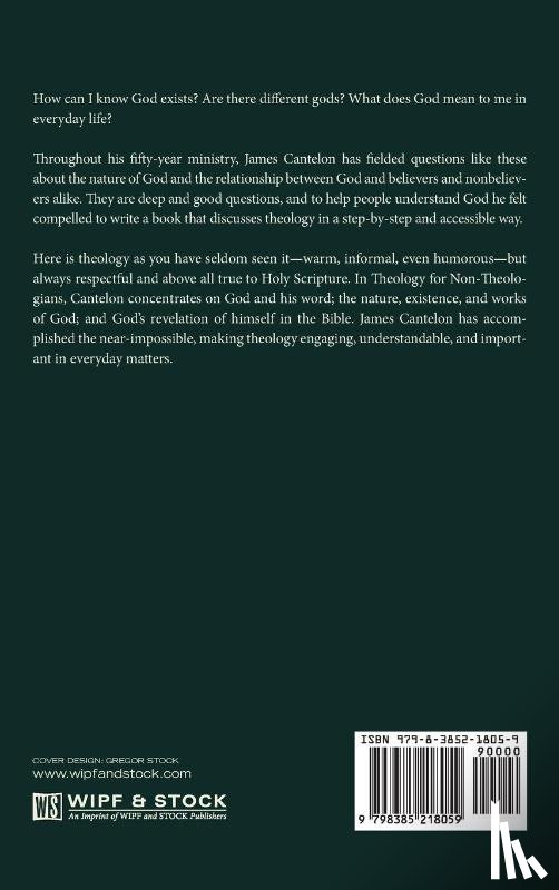 Cantelon, James - Theology for Non-Theologians