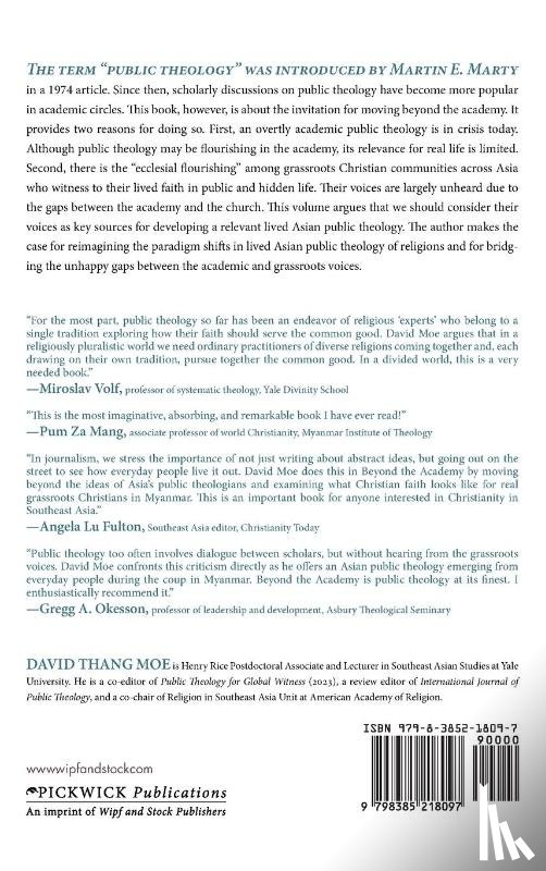 Moe, David Thang - Beyond the Academy