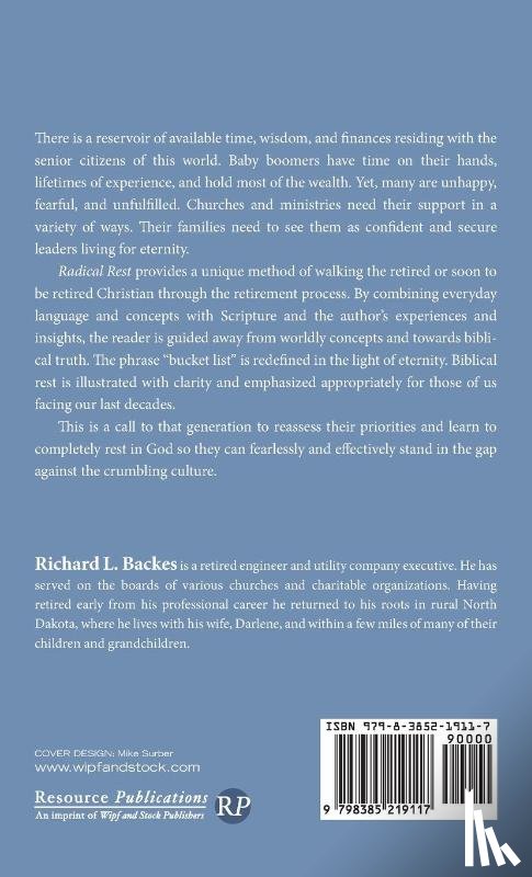 Backes, Richard L. - Radical Rest