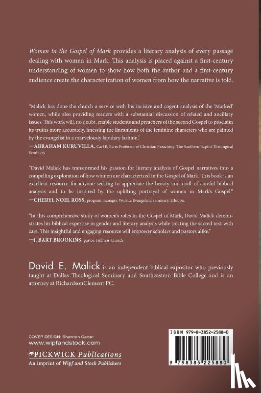 Malick, David - Women in the Gospel of Mark