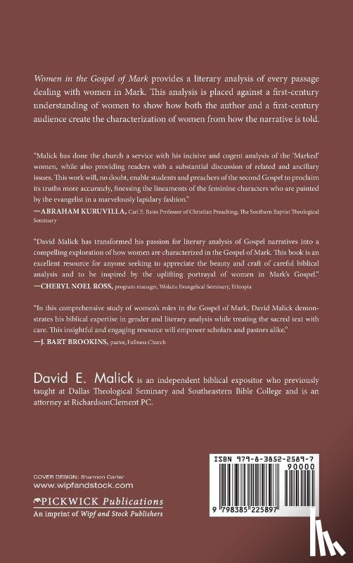 Malick, David - Women in the Gospel of Mark