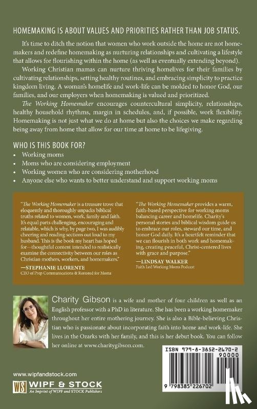 Gibson, Charity - The Working Homemaker