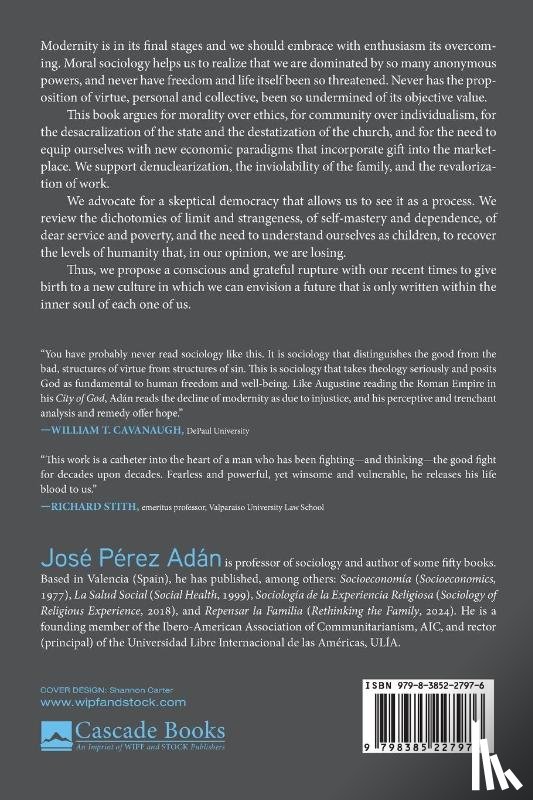 Adán, José Pérez - Moral Sociology for a New Epoch