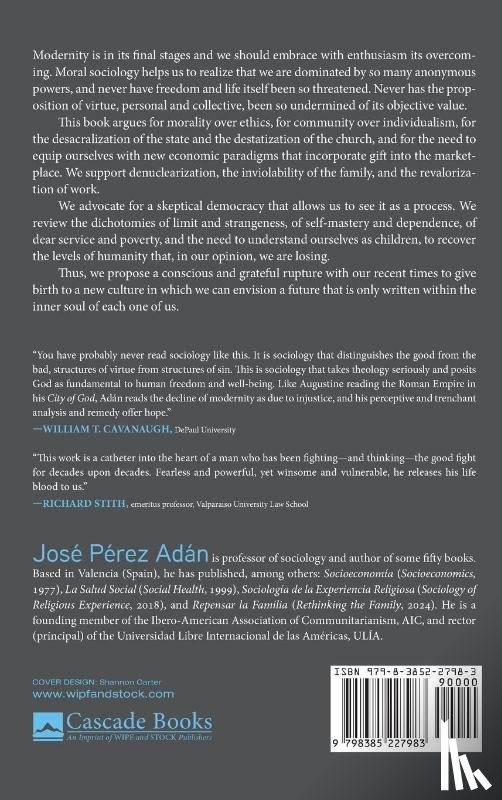 Adán, José Pérez - Moral Sociology for a New Epoch