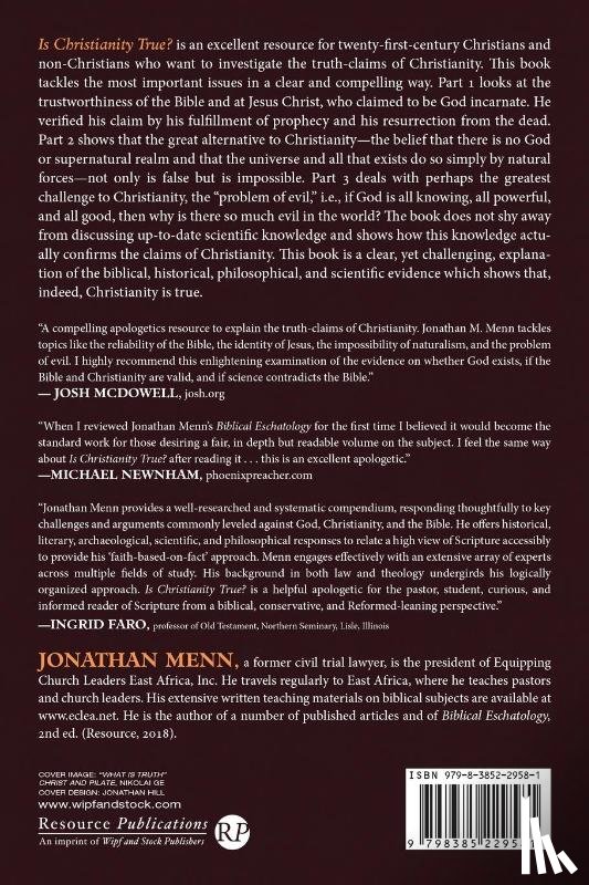 Menn, Jonathan - Is Christianity True?