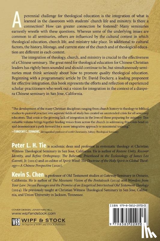  - Integrating Theology, Church, and Ministry in a Chinese Seminary
