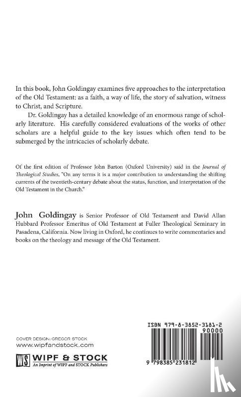 Goldingay, John - Approaches to Old Testament Interpretation