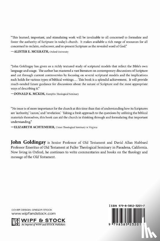 Goldingay, John - Models for Scripture