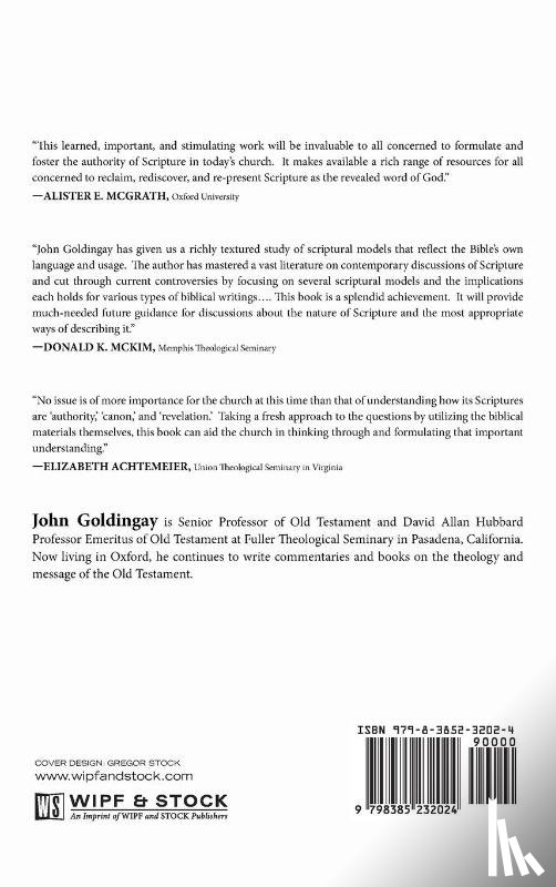 Goldingay, John - Models for Scripture