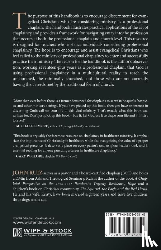 Ruiz, John - A Handbook of Discernment for Evangelical Christians Considering Ministry as a Professional Chaplain