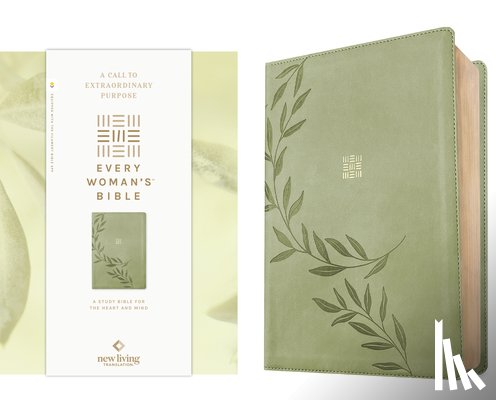 Tyndale - NLT Every Woman's Bible, Filament Enabled (LeatherLike, Olive Branch Green, Red Letter)