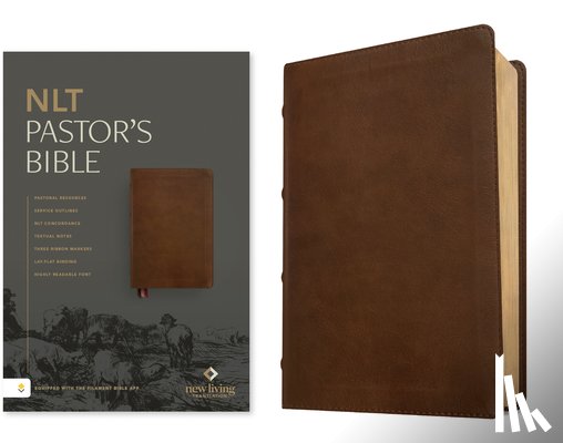 Translation, New Living - NLT Pastor's Bible, Filament Enabled (LeatherLike, Brown, Red Letter)