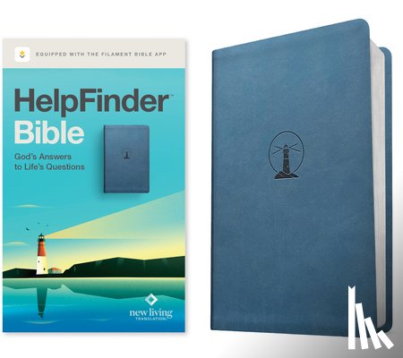 Translation, New Living - HelpFinder Bible NLT, Filament Enabled (LeatherLike, Harbor Blue, Red Letter)