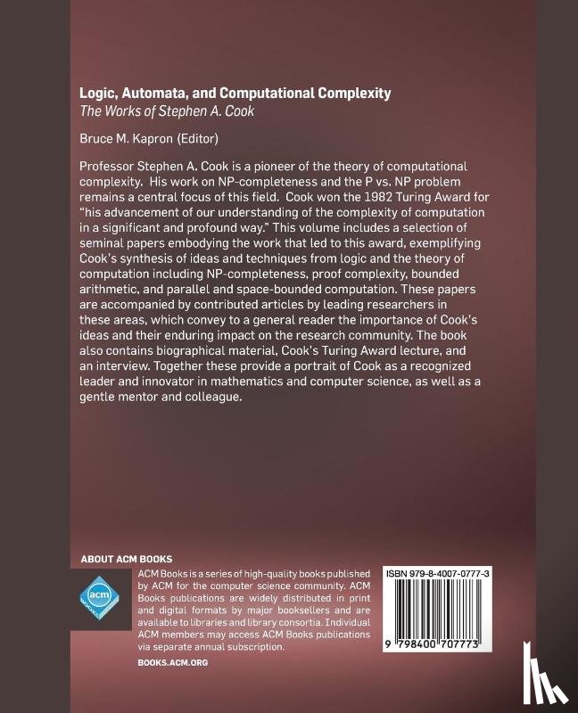  - Logic, Automata, and Computational Complexity