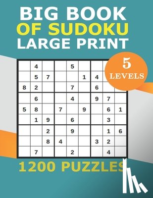 Yosrprof, Yosrprof, Ste - big book of sudoku large print