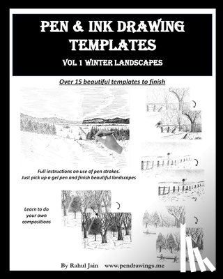 Jain, Rahul - Pen and Ink Drawing Templates: vol. 1 Winter Landscapes