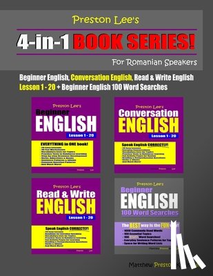 Preston, Matthew - Preston Lee's 4-in-1 Book Series! Beginner English, Conversation English, Read & Write English Lesson 1 - 20 & Beginner English 100 Word Searches For