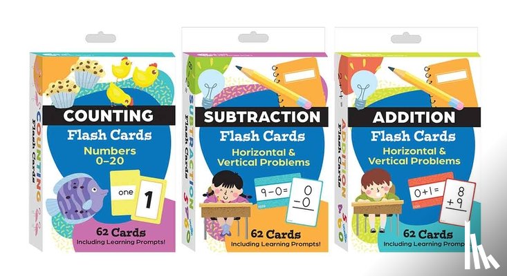 Teacher Created Materials - Math Flash Cards 3-Deck Set