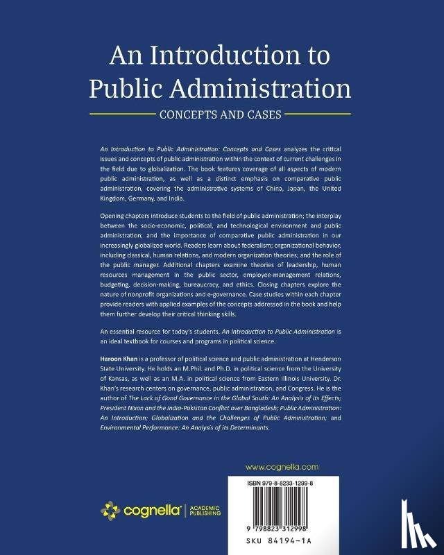Khan, Haroon - An Introduction to Public Administration