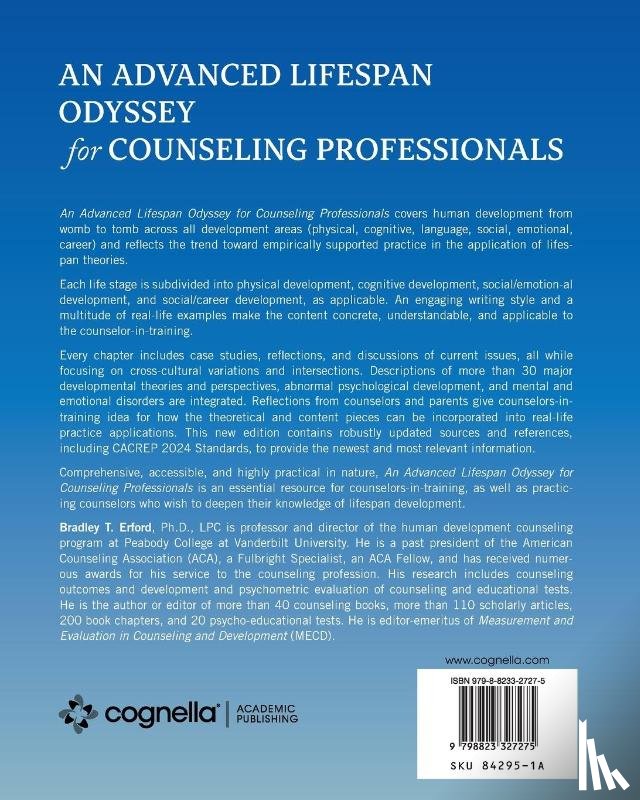 Erford, Bradley T. - An Advanced Lifespan Odyssey for Counseling Professionals