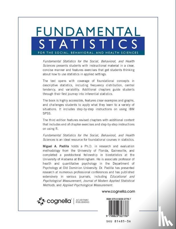Padilla, Miguel A. - Fundamental Statistics for the Social, Behavioral, and Health Sciences