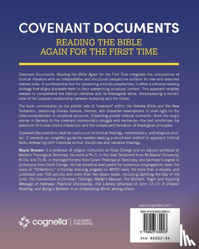 Brouwer, Wayne - Covenant Documents