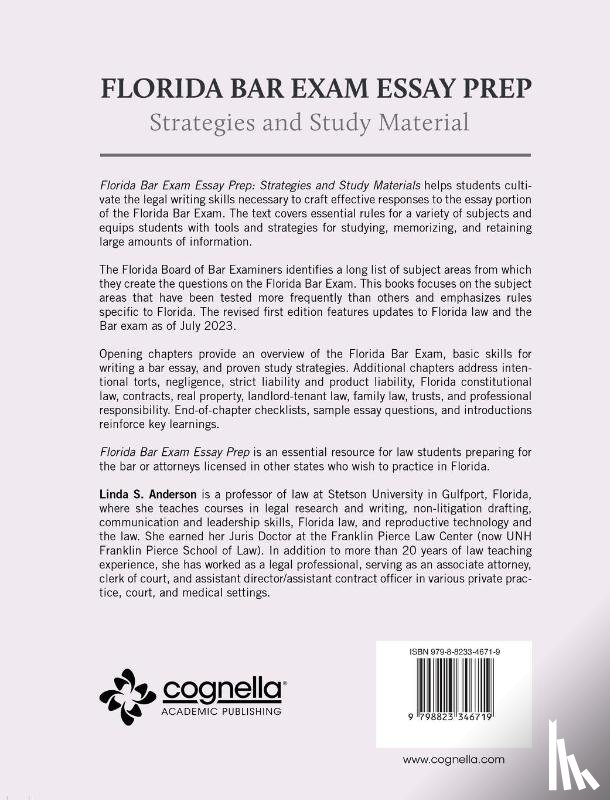 Anderson, Linda S. - Florida Bar Exam Essay Prep