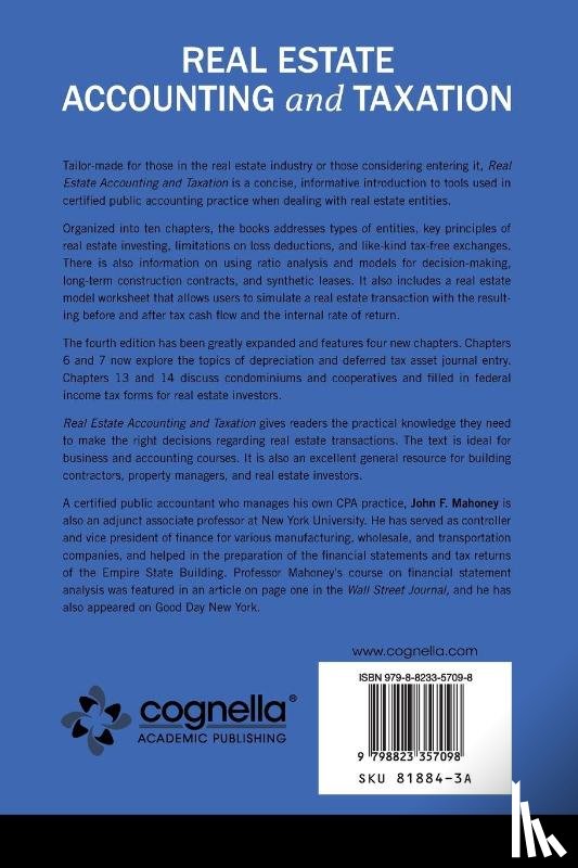 Mahoney, John - Real Estate Accounting and Taxation