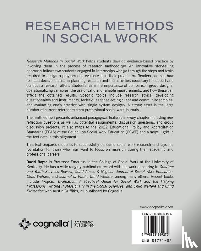 Royse, David - Research Methods in Social Work