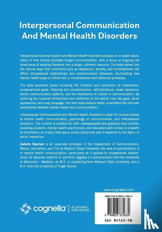 Bauman, Isabelle - Interpersonal Communication and Mental Health Disorders