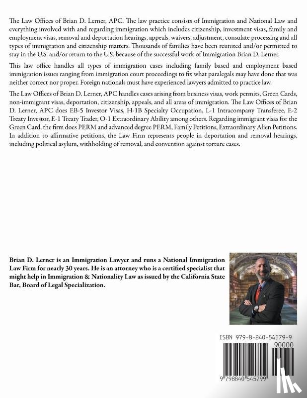 Lerner, Brian D. - Business Plan for E-2 and L-1 Visa