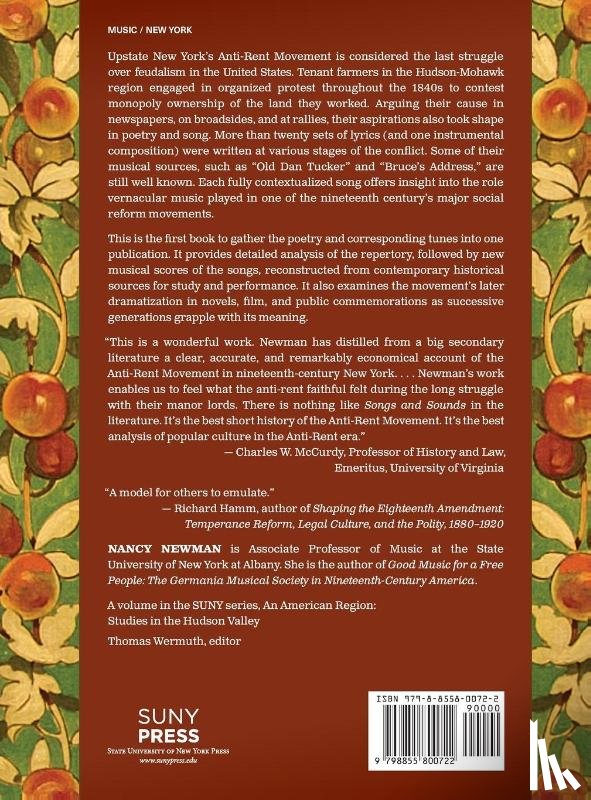 Newman, Nancy (University at Albany - Songs and Sounds of the Anti-Rent Movement in Upstate New York