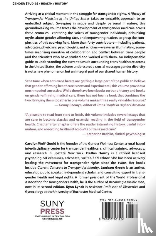  - A History of Transgender Medicine in the United States